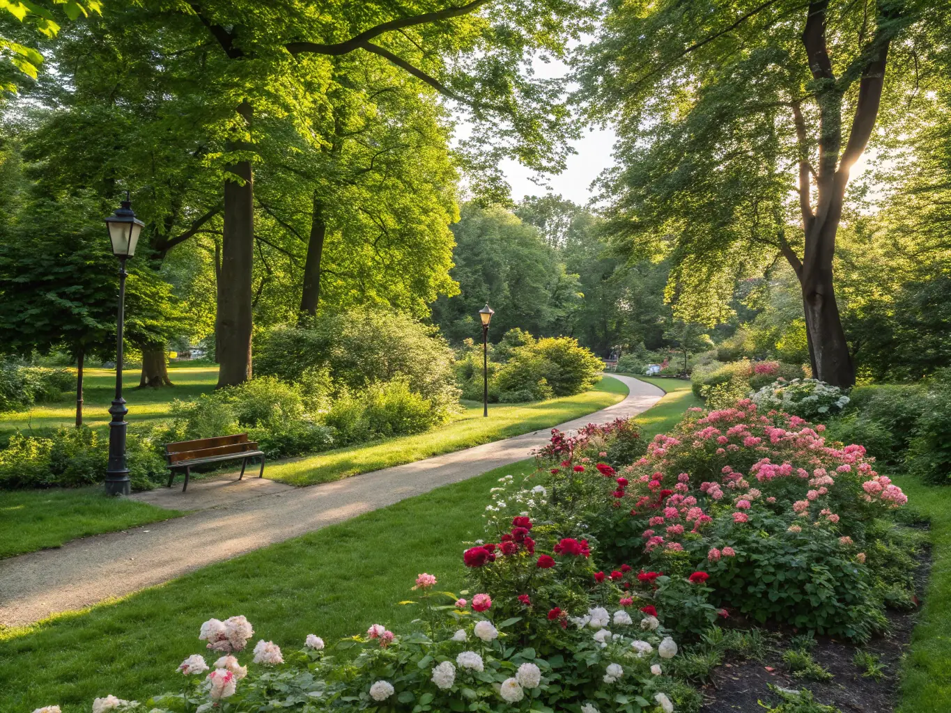A photo of Łazienki Królewskie, a beautiful park with palaces and gardens.
